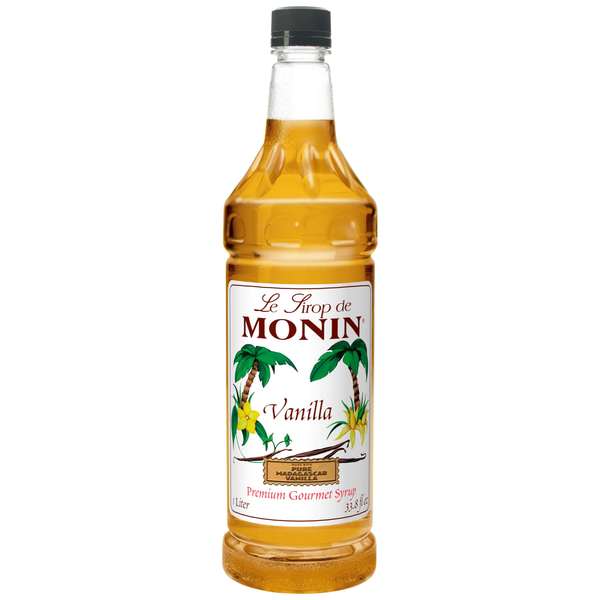 Monin Monin Premium Vanilla Syrup 1 Liter, PK4 M-FR045F
